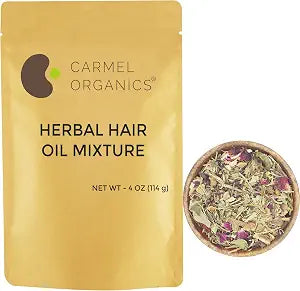 CARMEL ORGANICS Herbal Hair Oil Mix 4 Ounce