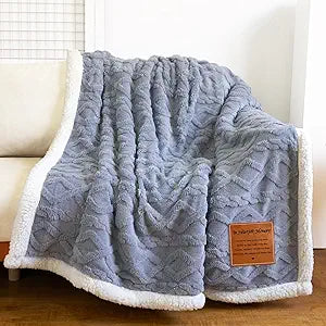 in Heartfelt Memory Blue Memorial Sympathy Blanket, Super Soft Throw for Grief, Unique Bereavement Gift for Loss of Loved One Mom Dad, Condolences Remembrance Gift Funeral (50x60)