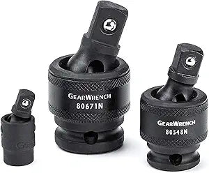 GEARWRENCH 3 PC. 1/4", 3/8", 1/2" Drive Impact Universal-Joint Set - 84969A-07
