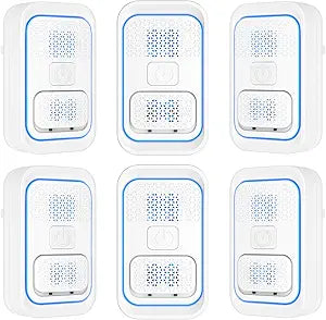 Air Ionizers for Home (6 Pack), Plug in Negative Ion Air Purifier, Quiet Air Freshener for Odors, Smoke and Dust, Portable Air Purifiers for Home, Office, Bedroom,Bathroom, Mini Air Cleaner