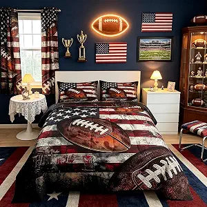 Feelyou Football Comforter Set Full Size Boys Girls Teens
