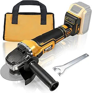 Brushless Angle Grinder Compatible with Dewalt 20V Max Battery (No Battery), Variable Speed, Cordless 4-1/2" Power Grinders Tool with Auxiliary Handle Bag for Cutting,Grinding,Polishing