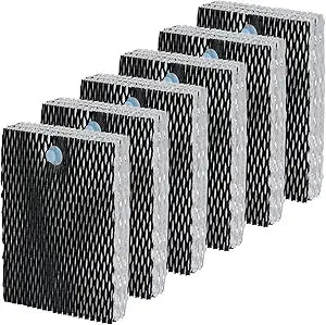 Humidifier Filter E Replacement Compatible with Holmes HWF100 HM4600 HM6000 HM7203 Bionaire BWF100 BCM5520 BCM6010RC BCM7305 Sunbeam SF235 CM7808 SCM630, 6 Pack