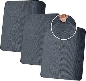 ZNSAYOTX Stretch Individual Cushion Covers Sofa Cushion Couch Seat Covers Slipcovers Soft Replacement Unique Pattern Furniture Protector with Elastic Bottom (Dark Gray, 3 Pcs XL Cushion Covers)