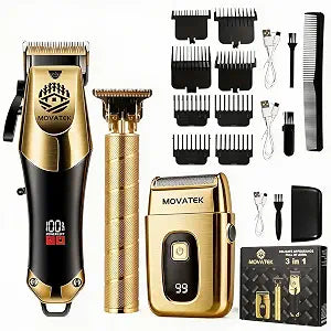 Hair Clippers for Men, Hair Clipper Trimmer with LED Display, Cordless Hair Clipper Shaver Beard Trimmer, Hair Cutting Set, Holiday Gift for Father's Day