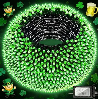 QUHUATU 750 LED 240FT Christmas Lights Outdoor,12 Lighting Modes Christmas String Lights with Timer, Dimmable Plug in Green LED StringLights Waterproof for Yard Tree Wedding Party Holiday Green