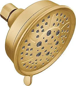 Moen 3638BG Showering Acc-Core Four-Function 4-3/8" Diameter Spray Head Standard, Brushed Gold