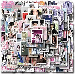 122Pcs ILLIT Stickers Funny ILLIT Photosticker Merch Waterproof Vinyl for Scrapbook Journaling Water Bottle Laptop Luggage