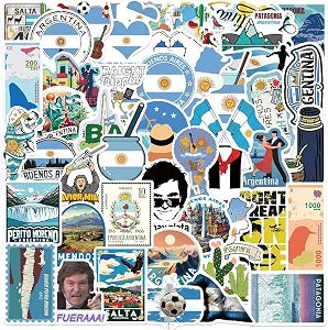 Argentina Stickers |50Pcs Argentine Waterproof Vinyl Decals