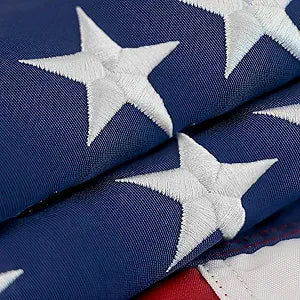 Super Tough American Flag, American Flag 5x8 FT Outdoor TearProof Series,US Flags 5x8 Outdoor High Wind,Non Fading for Outside,AmericaFlag Out-door Heavy Duty,AmericanFlags UV Protected Sewn Embroidered Grommets