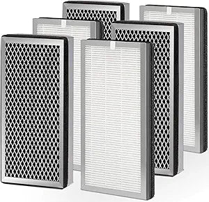 6 Pack 15 Replacement Filter for MA Air Puri-Fier Models 15, 3-in-1 Filter Contains Pre-Filter and Activated Carbon Filter, (6 Pack)
