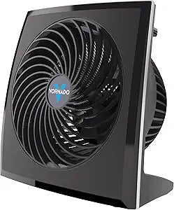 Vornado 573 Compact Flat Panel Air Circulator Fan, 3 Speeds, Moves Air 60 Feet, Fan for Bedroom, Home, Office, Black