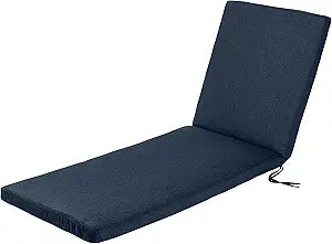 Sunbrella Chaise Lounge Chair ,Outdoor Furniture for Patio, Weather Resistant & Quality Fabric, Back Rest Lounger & Folding Set, Lawn, Beach & Pool Beds (Indigo, Acrylic, 24"Dx72Wx3H)
