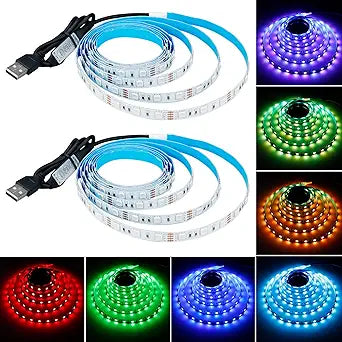 5V USB RGB LED Strip Light USB Powered 13.2ft/4M (2pcs x 6.6ft) 240LED