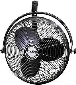 Air King 9020 1/6 HP Industrial Grade Wall Mount Fan, 20-Inch,Black