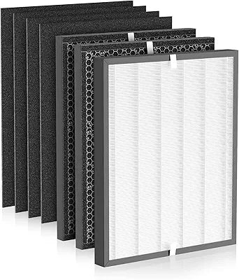 3000 Replacement Filter Compatible with Air Doctor 3000 Air Purifier, 1 Main Filter + 2 Activated Carbon Filters + 4 Pre-Filters,Compare to ADF3001 ADF3002 ADF3003 7-Pack