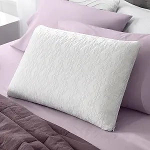 Sleep Innovations Forever Cool Memory Foam Pillow with Green Tea-Infused Cool-Touch Cover, Standard, Medium Feel, for Side, Back and Stomach Sleepers, Pressure Relief, Washable Cover