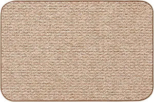 House, Home and More Skid-Resistant Carpet Indoor Area Rug Floor Mat - Praline Brown - 2 Ft X 3 Ft - Non Slip Rubber Backing, Stain Resistant, Dog Friendly, Living Room Bedroom Kitchen Entryway