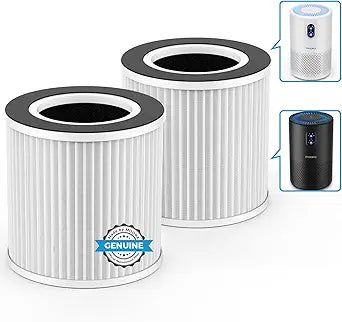 MOOKA Official Certified Replacement HEPA Filter for B-D02L/B-D02 Air Purifier (2-PACK)