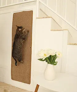 Cat Wall Climbing Carpet - Cat Wall Climber 50" x 17" with Fixed Nails Scratching Rug Wall Scratchers for Indoor Cats | Climbing Wall Carpet | Scratching Mat.