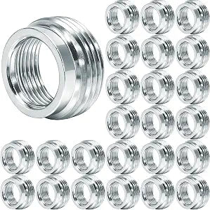 25-Pack Galvanized Steel Reducing Bushings 1" to 3/4" Threaded Step-Down Adapters for Rigid Electrical Conduit Connections