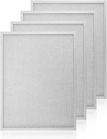 50000293-002 4Packs Post Filter Fit for HoneyWell F300E F300A F50F F58F Electronic Air Cleaner Replace 50000293002, 16"x 12.5"x 0.4"