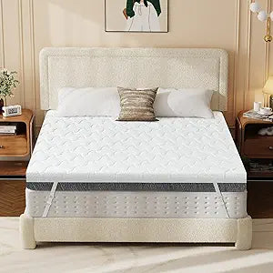 Extra Firm Mattress Topper Twin XL Size 3 Inch, Firm to Extra Firm Dual Sides Flippable Bed Topper for Back Pain, Premier High-Density Bed Topper with Washable Cover,No Smell,CertiPUR-US, 80" x 38"