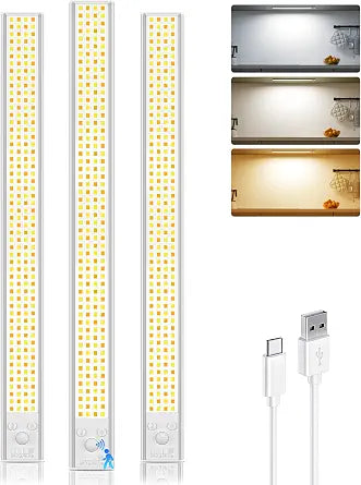 16inch Under Cabinet Lights Wireless 3 Pack, Motion Sensor Light Indoor