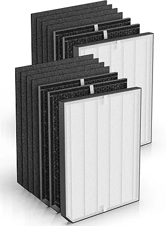2000 Replacement Filter Compatible with Air Doctor 2000 & 2000i Air Purifiers Γ 2 High-Efficiency Filter, 4 Carbon/VOC Filters, and 8 Pre-Filters Γ Compare to Part # ADF2001, ADF2002 & ADF2003