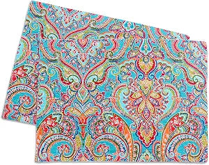 NEWLAKE Quilted Cotton Bed Pillowcases, European Gorgeous Floral Pattern, 2 Pieces, 20x27 Inch