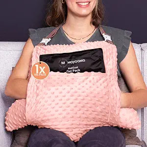 MOYOAMA 2 Pcs Hysterectomy Pillow Set - Incl 1 Gel Pack for Soothing Relief - Hysterectomy Recovery Must Haves After C Section,Post Surgery Pillow,Abdominal Surgery Recovery Pillow,Hysterectomy Gifts