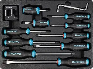 DURATECH 12-Piece Magnetic Screwdriver Set, S2 Alloy Steel Screwdriver Set