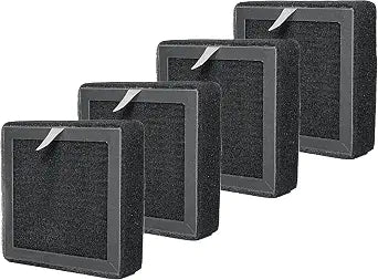 Nispira A2 HEPA Replacement Filter Compatible with Osimo A2 Air Purifier 3-in-1 Activated Carbon 4 Packs