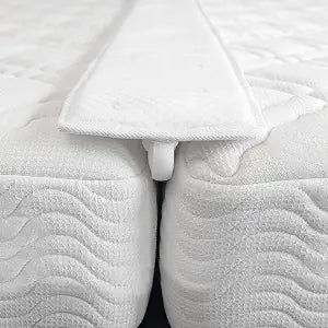 Greaton, 74.8��� Bed Bridge Pad | Twin to King Converter Kit | Gap Filler for Adjustable Mattresses | Good for Guests Stay Overs & Family Room, White