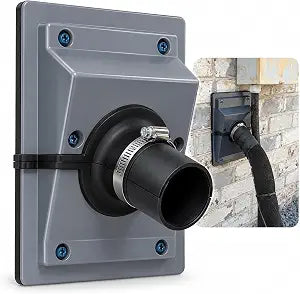 HVAC Wall Penetration & Line-Set Cover Kit, Wall Sleeve for AC Line Set and Split Cover, HVAC Penetration Cover for Outdoor and Indoor Air Conditioner Systems. (Grey, 2.36 in)