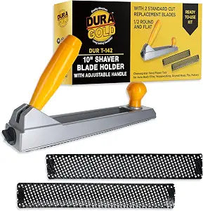 Dura-Gold 10" Shaver Blade Holder with Adjustable Handle and 2 Standard Cut