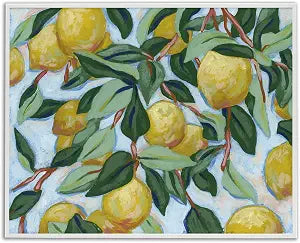 Summer Citrus Tree Botanical Kitchen, 11 x 14 Inch Framed Gicle Print
