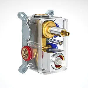 H59 Brass Pressure Shower Valve Body and Cartridge Kit 3 Function Chrome Polished