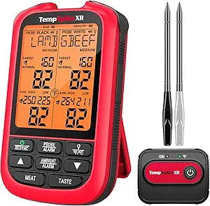 ThermoPro TempSpike 2000FT Wireless Meat Thermometer with 2 Ultra-Thin Meat Probe, Smart Meat Thermometer Digital Wireless for Rotisserie, Smoker, BBQ, Grill and Kitchen Cooking Thermometer