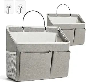 Wall Storage Organizer, 2Pack Oversized Hanging Bag for RV Camper, Grey