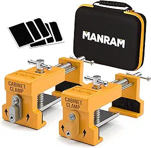 Cabinet Clamps 2 Pack, Face Frame Alignment Tool with Drill Guide
