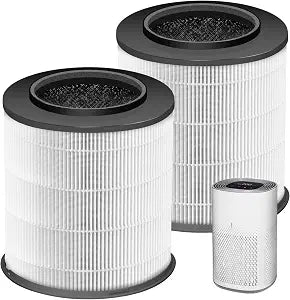12030 HEPA Replacement Filter for Clorox Medium Room Air Purifier 11030 & 11031,3-in-1 H13 True HEPA with Activated Carbon Filter,2 Pack