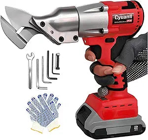 Cordless Sheet Metal Cutter for Milwaukee 18V Battery,14GA Electric Metal Shearsr, 360 Pivoting Head,400Nm Torque,Brushless Scissors for Stainless Steel,Carpet,Leather,Metal and IronTool Only