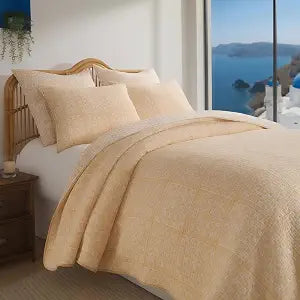 Greenland Home Fashions Granny Squares Vintage Matelass�� Collection Coverlet Set, 2-Piece Twin/XL