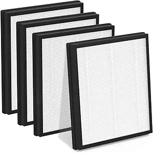 4-Pack T356 Replacement Filter Compatible with Trucozie T356 Purifier, High Efficiency Filtration Systems