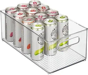iDesign Kitchen Binz Stackable Organizer, 8" x 6" x 14.5", Clear
