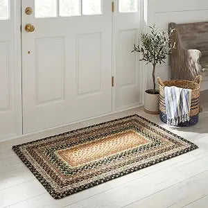 SAFAVIEH Washable Rug Outdoor Braided Collection - 2'6" x 4', Multi, Handmade & Reversible, Non-Shedding & Easy to Clean, Entryway, Front Door, Kitchen, Mudroom (BRD308A)