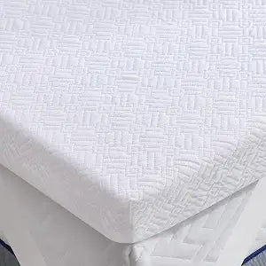 BDEUS 2 Inch Cooling Mattress Topper Twin Size, Soft Memory Foam for Back Pain Relief, Breathable Bed Topper with White Cover, CertiPUR-US Certified