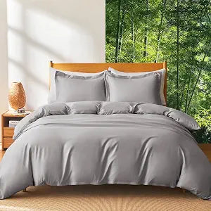 MR&HM Silky Cooling Duvet Cover King for Hot Sleepers 106"x90"