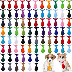 78 Pieces Dog Ties Cat Puppy Collar Dog Neckties Bow Ties Adjustable Pet Collar Grooming Accessories for Small Pet Birthday Photography Holiday Festival Party Gift Favor, 26 Solid Colors